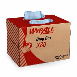 КИМБЕРЛИ WYPALL* X80 протир. матер. голуб, в коробке BRAG Box 1сл, 160л, 42,7*28,2см 1/1