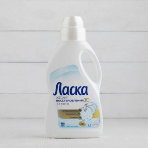 ЛАСКА гель 1л ВОССТАНОВЛЕНИЕ БЕЛОГО 1/4