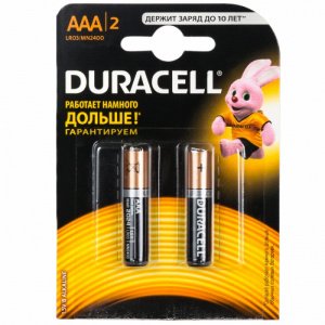 Батарейки DURACELL BASIC  ААA/LR03  2шт 1/12 1/48