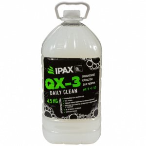 QX-3 ежедневное средство для уборки любых поверхностей, ph 9,5, ПЭТ  4,5кг, концент. 1/4