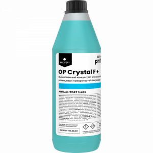 OP Crystal F+ высокопен сильконцентр. ср-во д/стекл. фасадов, витрин, поверхностей 1л 1/12  Просепт