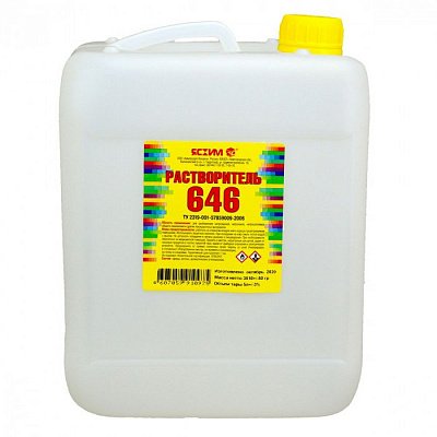 РАСТВОРИТЕЛЬ 646 5 Л (6) 'ЯСХИМ' НОВГОРОД
