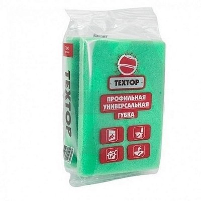ТЕХТОР губка универсальная профильная 12*8*4,5см САНИТАРНАЯ 1/75