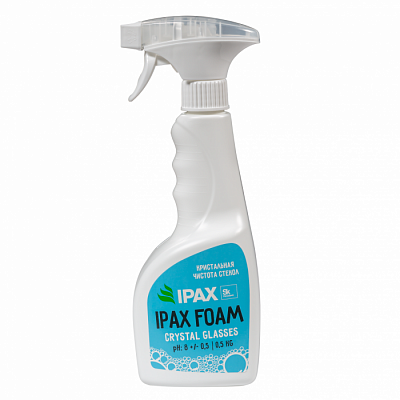 IPAX FOAM очиститель для стекол и зеркальный поверхностей 0,5кг/0,5л курок 1/12
