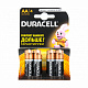 Батарейки DURACELL BASIC АА/LR6 4 шт /12 1/48