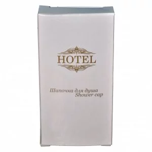 HOTEL шапочка д/душа в карт. упаковке, бело-золотой 1/250