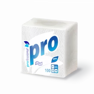 PRO салф. бум. 23*24см, 1сл, 100л БЕЛЫЕ 1/40