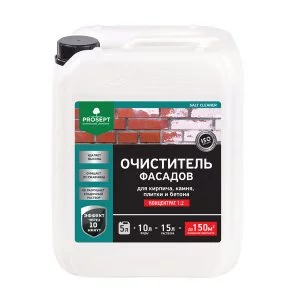 PROSEPT SALT CLEANER очиститель фасадов, кислот. концент. ср-во 5л 1/4   Просепт